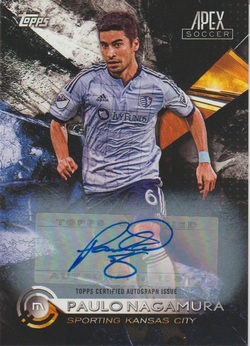 2016 Topps Apex Major League Soccer Golazo Green Parallel Numbered to /50 MLS 